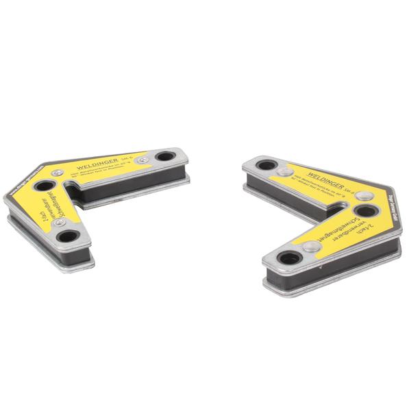 Confezione doppia di magneti per saldatura ad angolo esterno SM - 6 ad alte prestazioni (59 x 50 x12 mm fino a 17 kg) WELDINGER - Rikushop