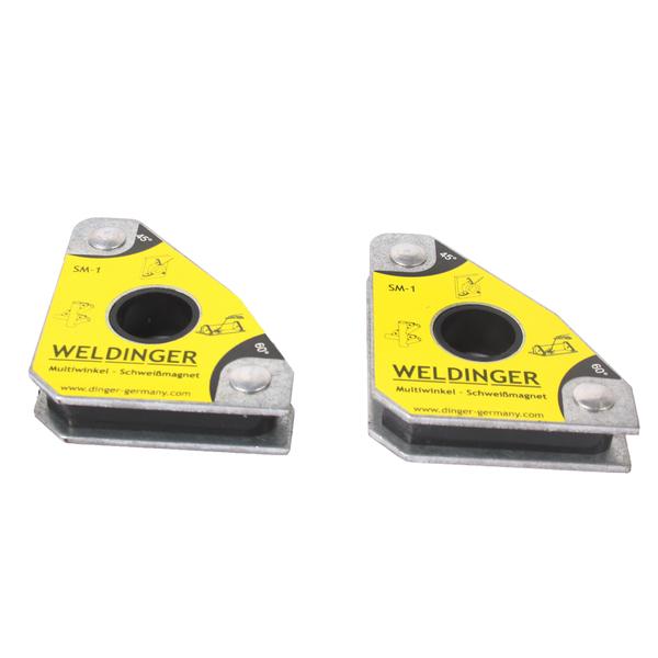 Confezione doppia di magneti per saldatura multiangolo SM - 1 ad alte prestazioni (59 x 50 x12 mm fino a 15 kg) WELDINGER - Rikushop