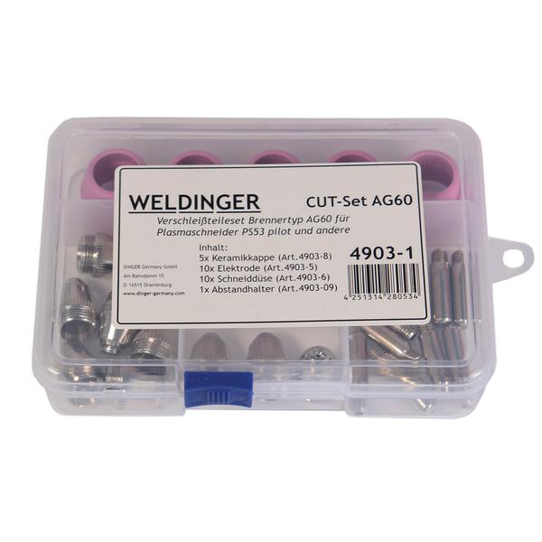 CUTSET1 AG60 per taglio plasma WELDINGER PS53 pilota e STAHLWERK CUT 40 ST CUT 50 ST - Rikushop