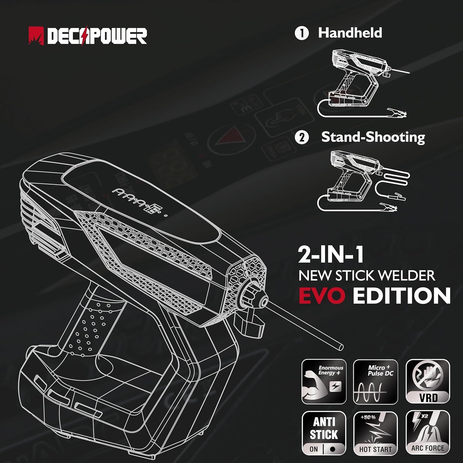 Decapower HandyArc 120 A Saldatrice MMA portatile - Rikushop