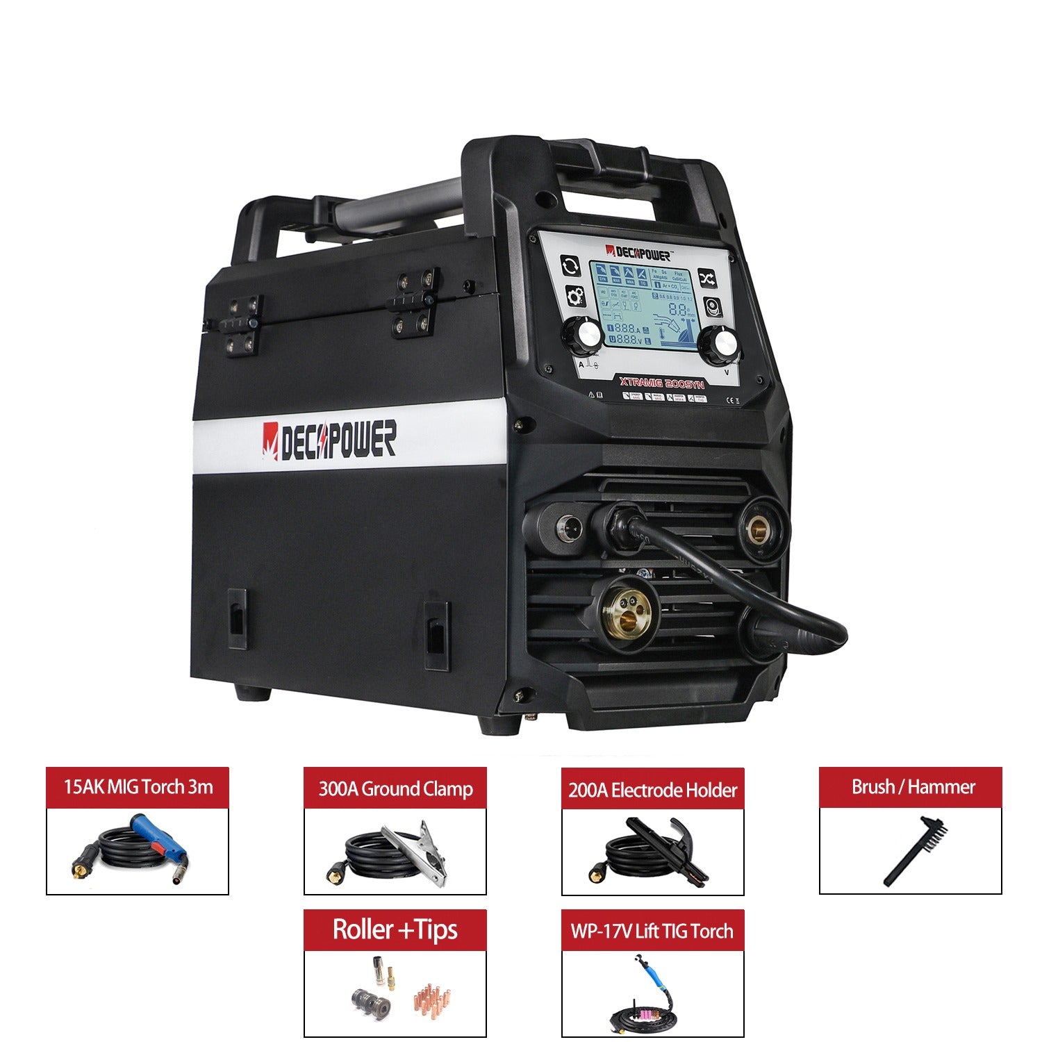 Decapower saldatrice multiprocesso Xtramig 200 - Rikushop