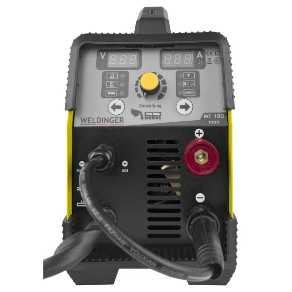 Kit Saldatrice MIG/MAG Weldinger ME180 Mini 0,6/0,8mm sinergica (VERSIONE GAS) - Rikushop