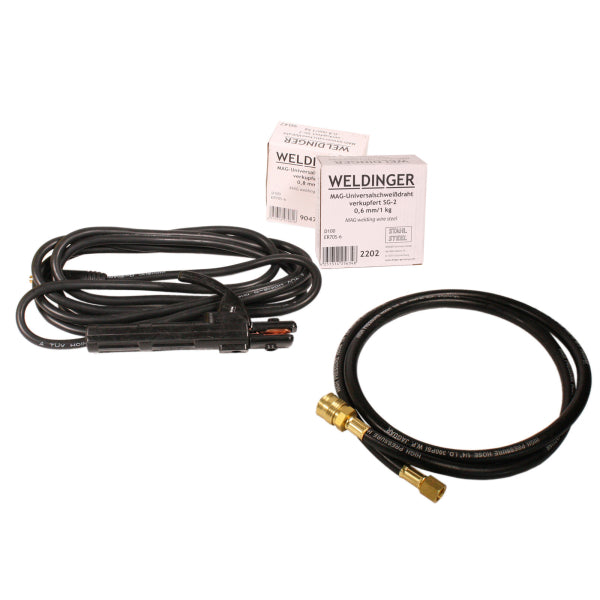 Kit Saldatrice MIG/MAG Weldinger ME180 Mini 0,6/0,8mm sinergica (VERSIONE GAS) - Rikushop