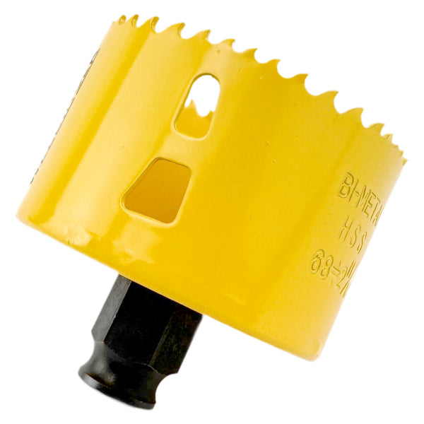 Set di seghe a tazza bimetalliche con sistema di cambio rapido per metallo e legno, in valigetta (misure: 22, 25, 32, 44, 51, 68 mm)