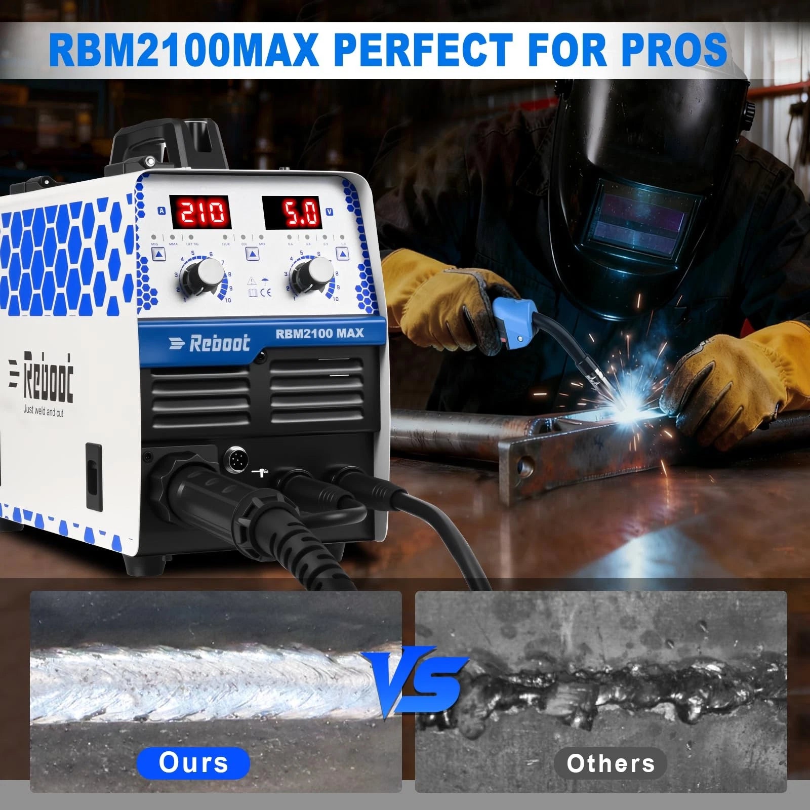 Saldatrice multiprocesso Reboot RBM2100Max