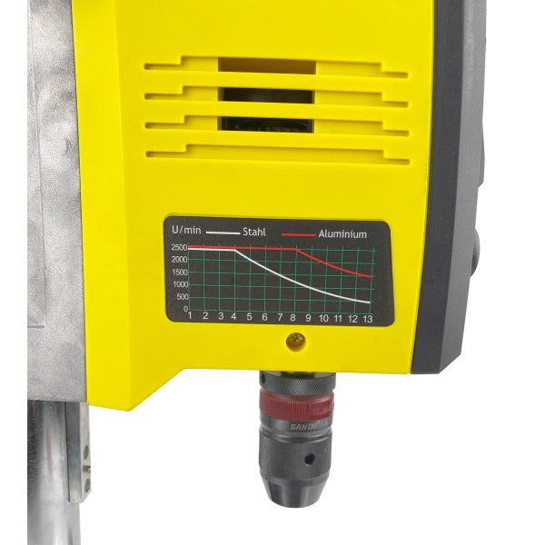 Trapano a colonna TB-2500 elettronico 200-2500 giri/min 800 W WELDINGER - Rikushop