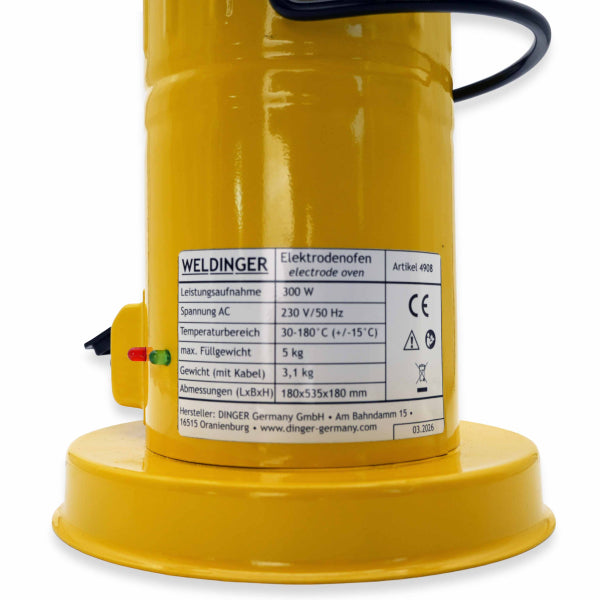 Forno per elettrodi WELDINGER (essiccatore per elettrodi 230 V max. 5 kg di elettrodi)