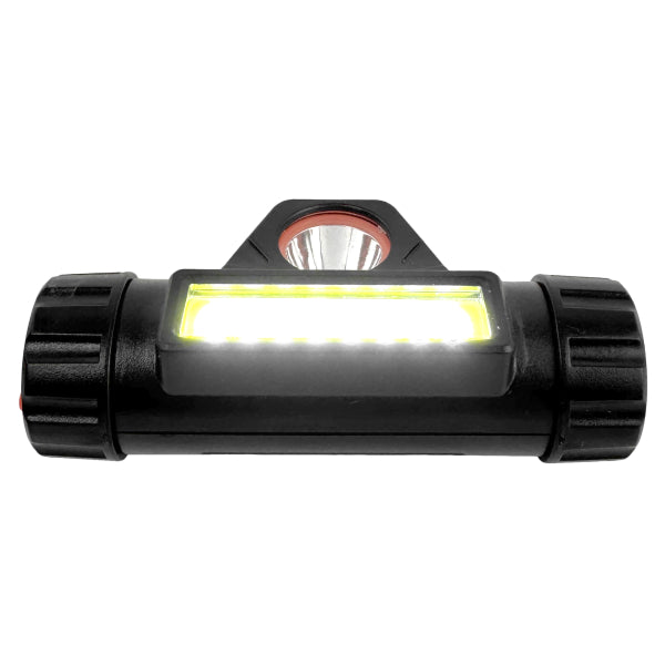 Lampada LED per casco WELDINGER, ricaricabile, 2 modalità di illuminazione, 800 lumen, 1200 mAh, USB-C, IPX4 (lampada frontale)