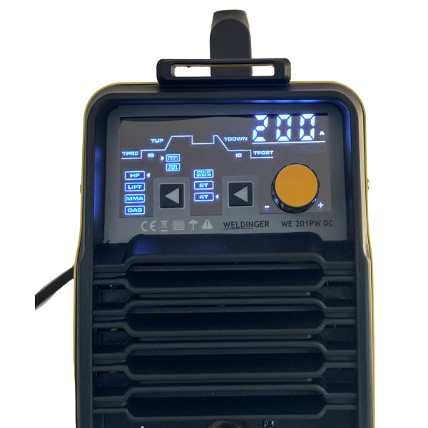 WELDINGER Saldatrice TIG WE 201PW plus DC HF Lift Puls 2T / 4T MMA 200 A - Rikushop
