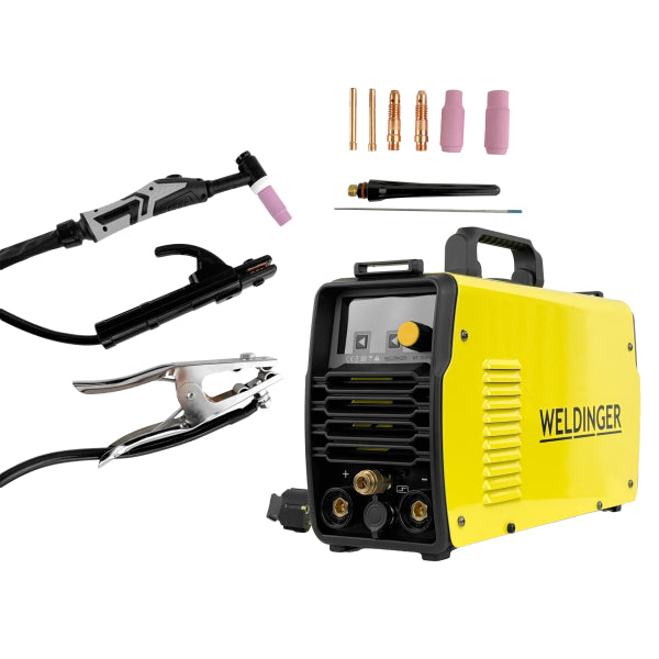 WELDINGER Saldatrice TIG WE 201PW plus DC HF Lift Puls 2T / 4T MMA 200 A - Rikushop