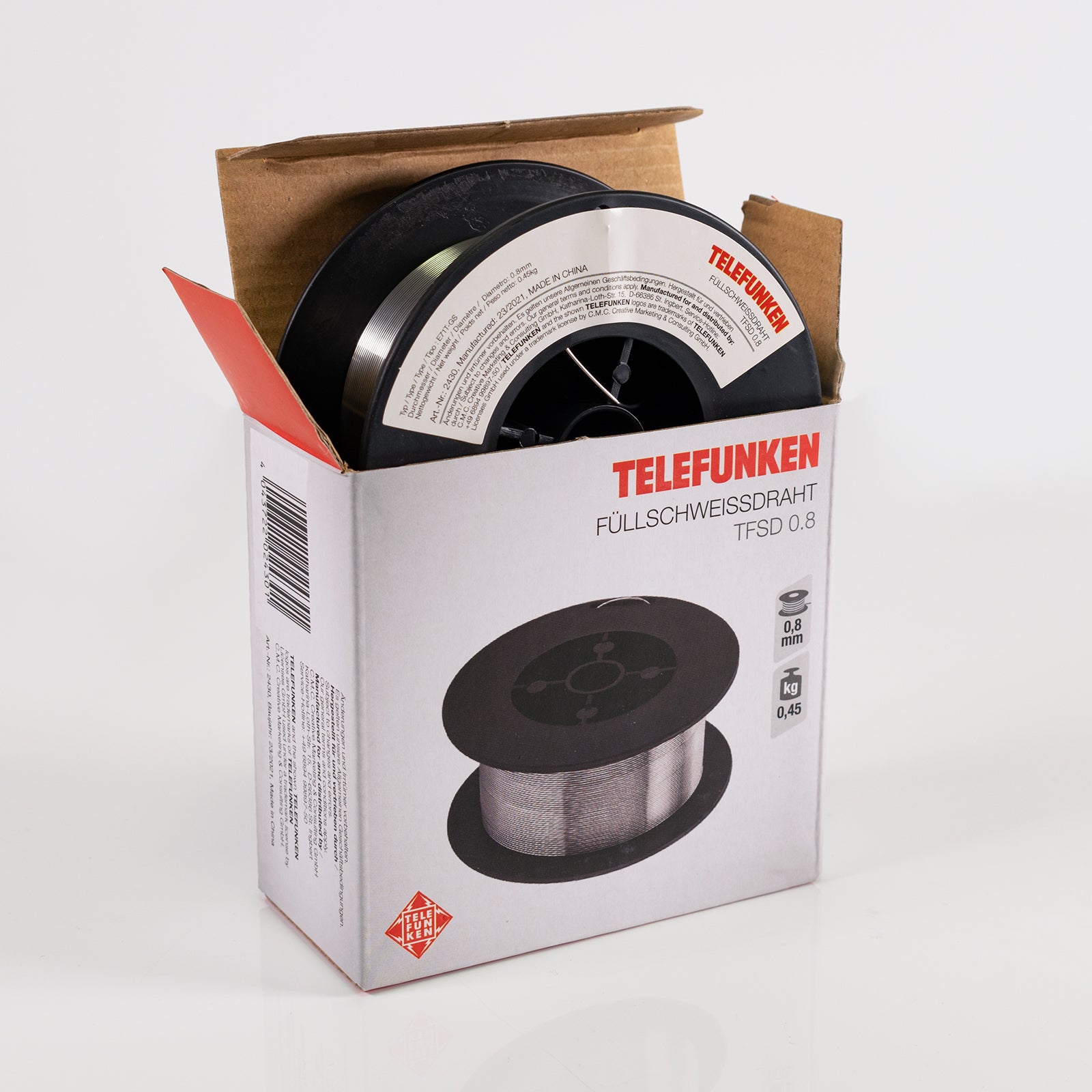 Filo animato Telefunken  (no gas) bobina D100 da 450 grammi - Rikushop