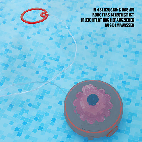 Robot per la pulizia delle piscine Mauk con batteria agli ioni di litio fino a 200 m² - Rikushop