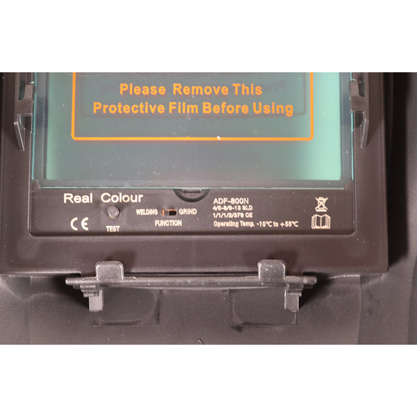 Maschera per saldatura automatica AH 500 Realcolor DIN 5-8 / 9-13 nero opaco WELDINGER - Rikushop