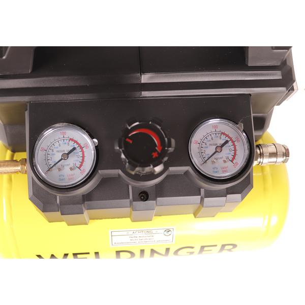FK 135 Pocket WELDINGER compressore silenziato 135 l uscita aria-8bar-6l serbatoio 1100W - Rikushop