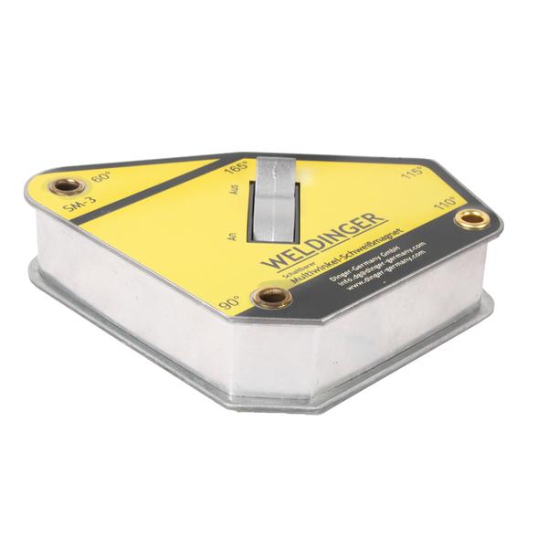 Magnete di saldatura multiangolo commutabile SM-3 (da 111 x 105 x 28 mm a 35 kg) Weldinger - Rikushop