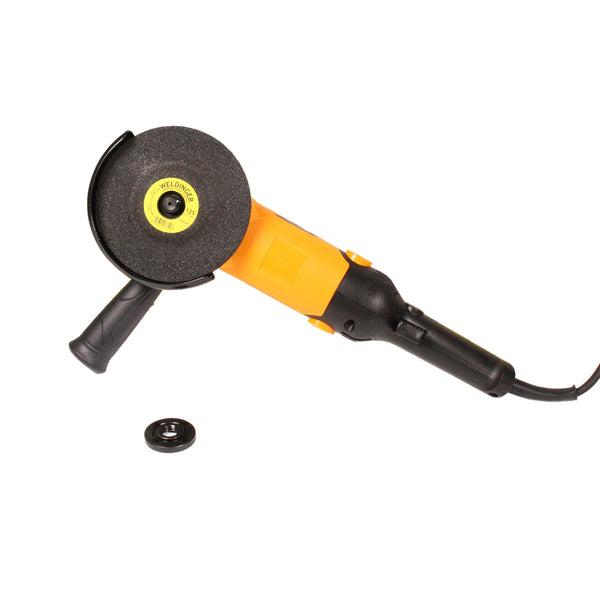 Set WELDINGER smerigliatrice angolare WS-2 con dischi da taglio, dischi lamellari e spazzole - Rikushop