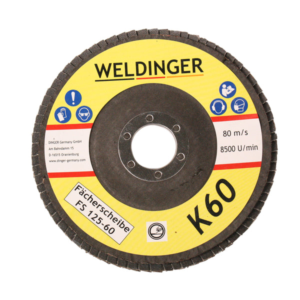 Set WELDINGER smerigliatrice angolare WS-2 con dischi da taglio, dischi lamellari e spazzole - Rikushop