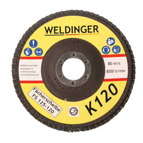 Set WELDINGER smerigliatrice angolare WS-2 con dischi da taglio, dischi lamellari e spazzole - Rikushop