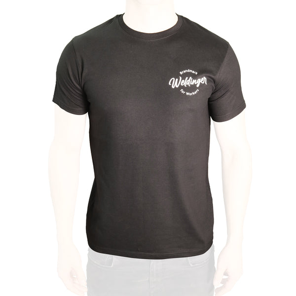 T-shirt WELDINGER con stampa logo nera o bianca taglia S-XXL - Rikushop