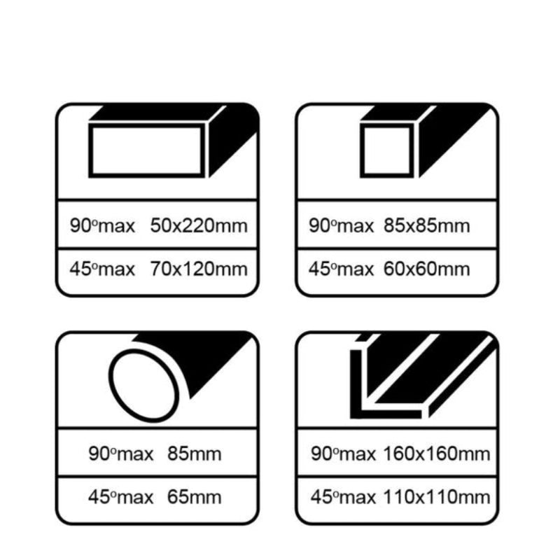 Troncatrice TJ3000 da banco 3000 W 355 mm WELDINGER soft start - Rikushop