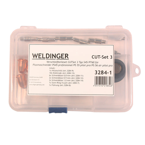 WELDINGER CUTSet3 consumabili per taglio plasma PS55 PS56 e PS45 professionale - Rikushop