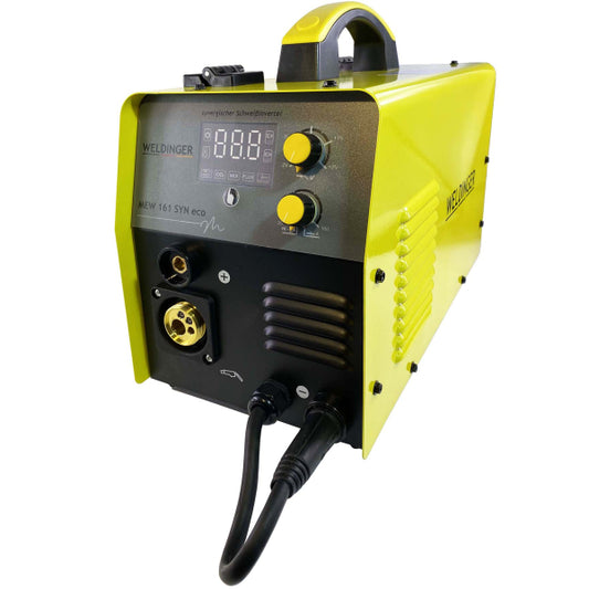 OFFERTA SPECIALE!!! Kit saldatrice Weldinger MEW 161 Syn Eco con casco AH350 - Rikushop